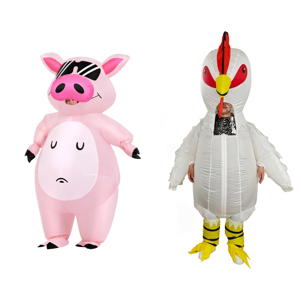 Halloween Costume Adult - Costume gonflable de porcelet de dessin