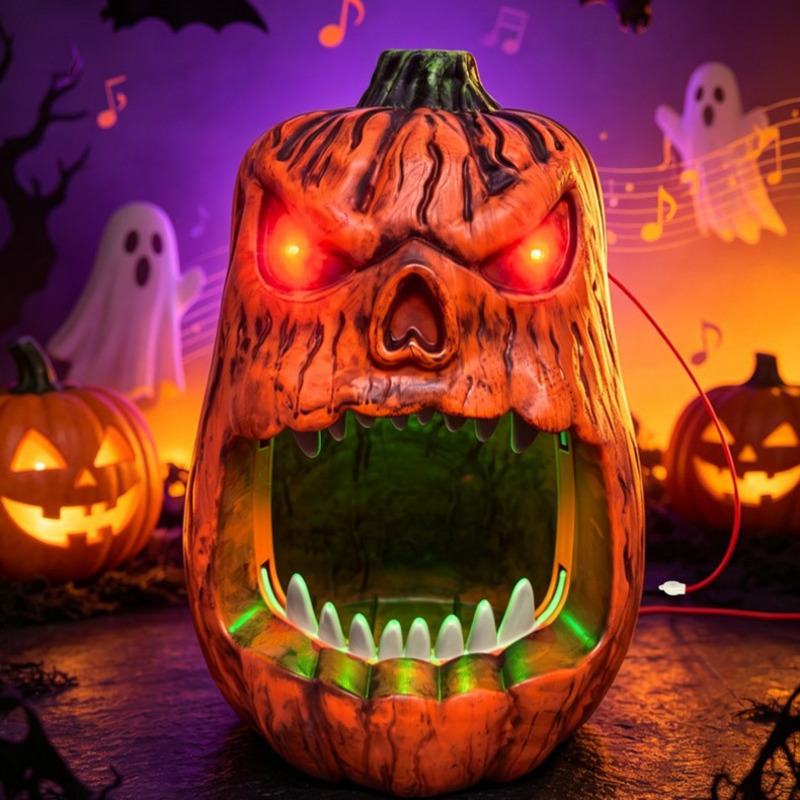 Pumpkin Lantern Halloween - Lanterne Citrouille LED d'Halloween Lumineuse et