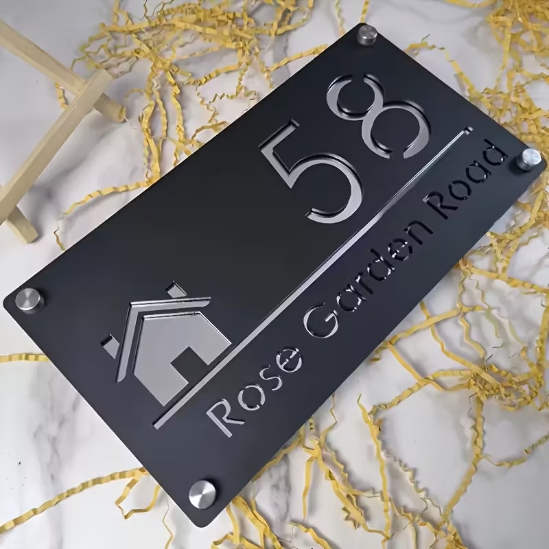 Halloween Party Supplies - 1 plaque de numéro de maison