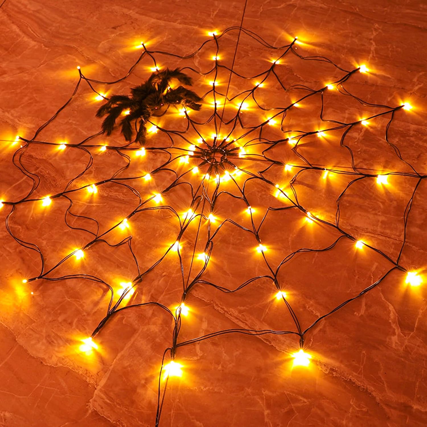Halloween Led String Lights Orange - 1-4PCS Guirlande lumineuse LED en forme
