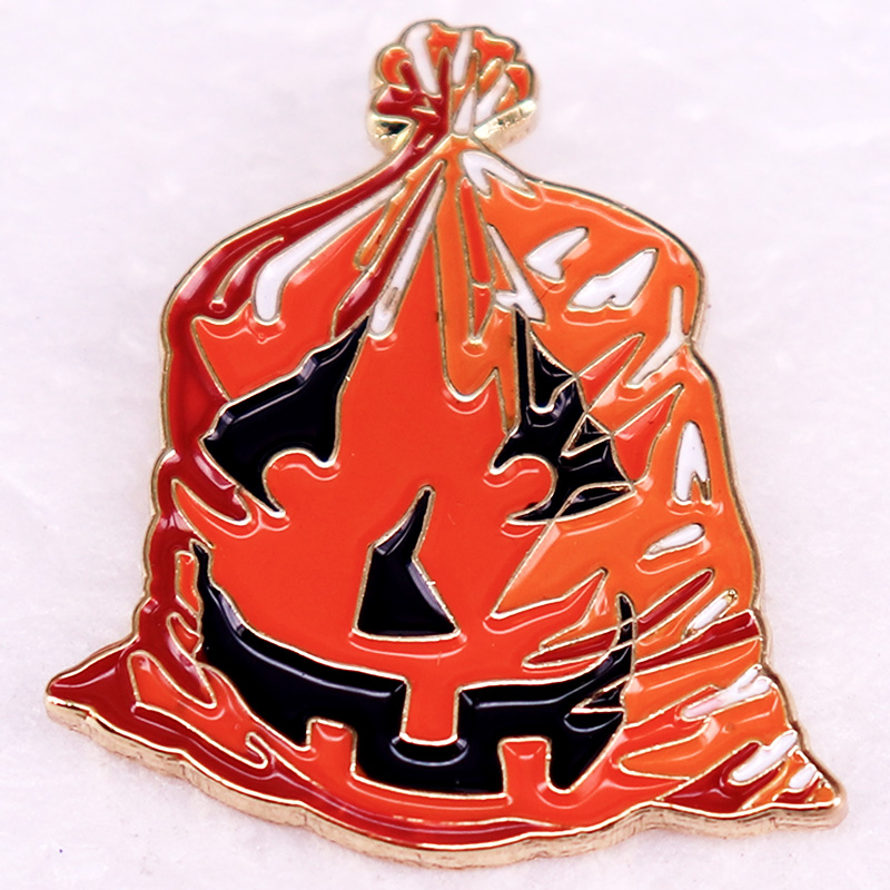 Pumpkin Lantern Halloween - Sac poubelle en forme de Aliments,