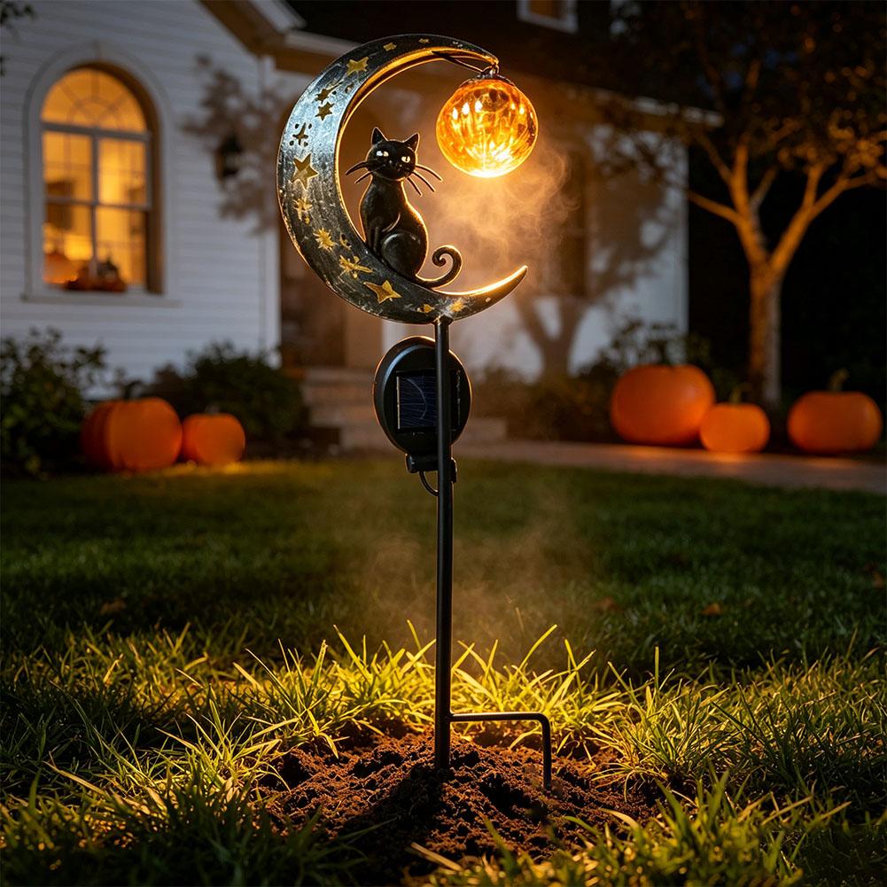 Pumpkin Lantern Halloween - Lampe de jardin d’extérieur pour Halloween,