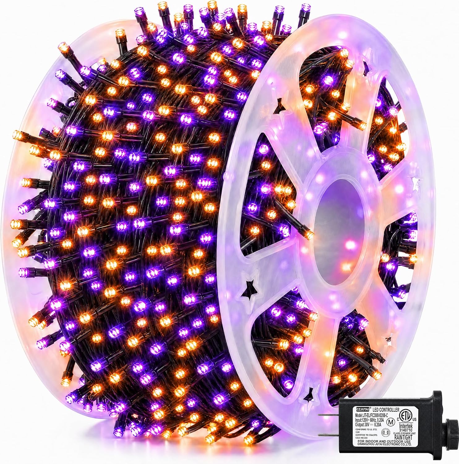 Halloween Led String Lights Orange - Guirlande lumineuse d'Halloween Dazzle Bright de