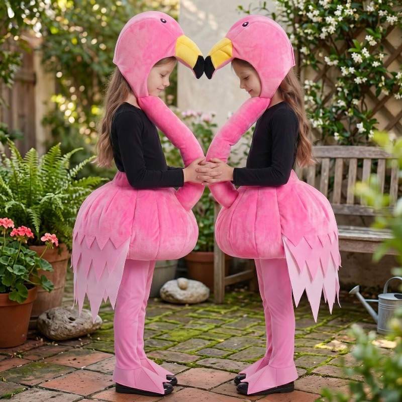 Halloween Costume Kids - Costume de cosplay flamant rose pour