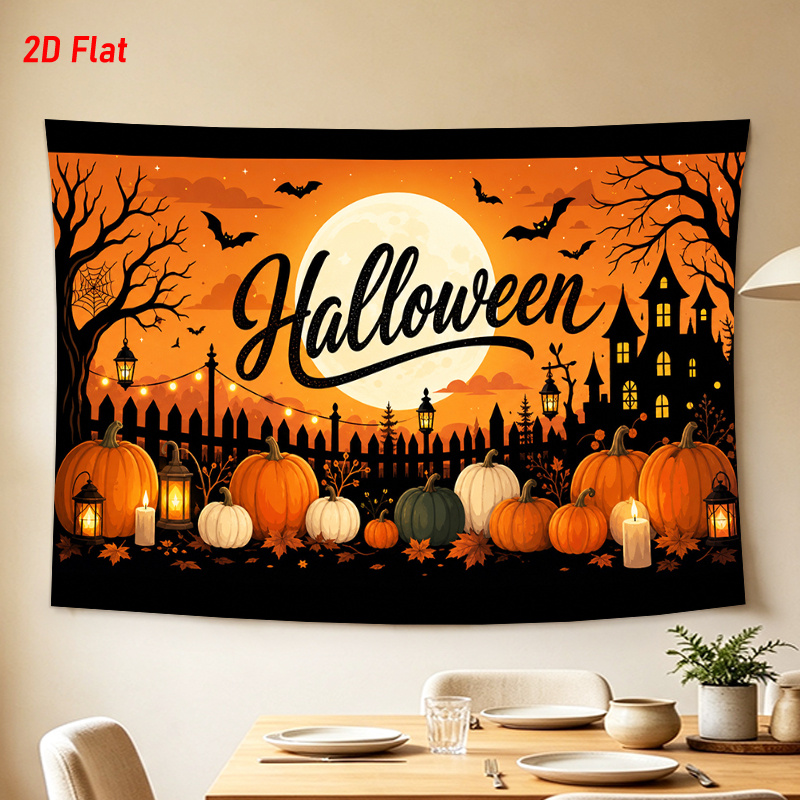 Tapisserie d'Halloween d'autom - Pumpkin Lantern Halloween avis et prix