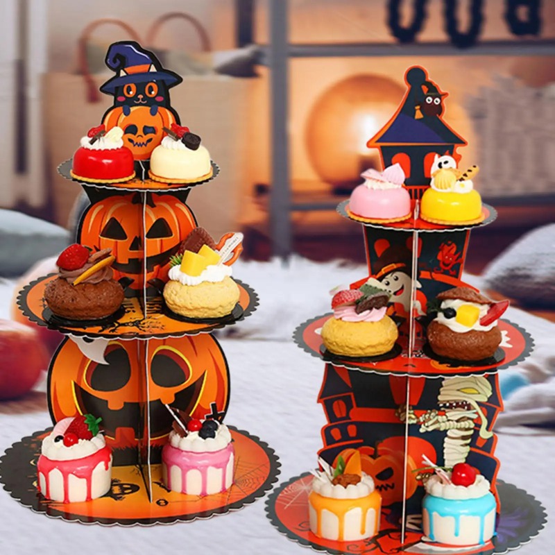 Support à dessert en forme de  - Spider Web Halloween Decoration avis et prix