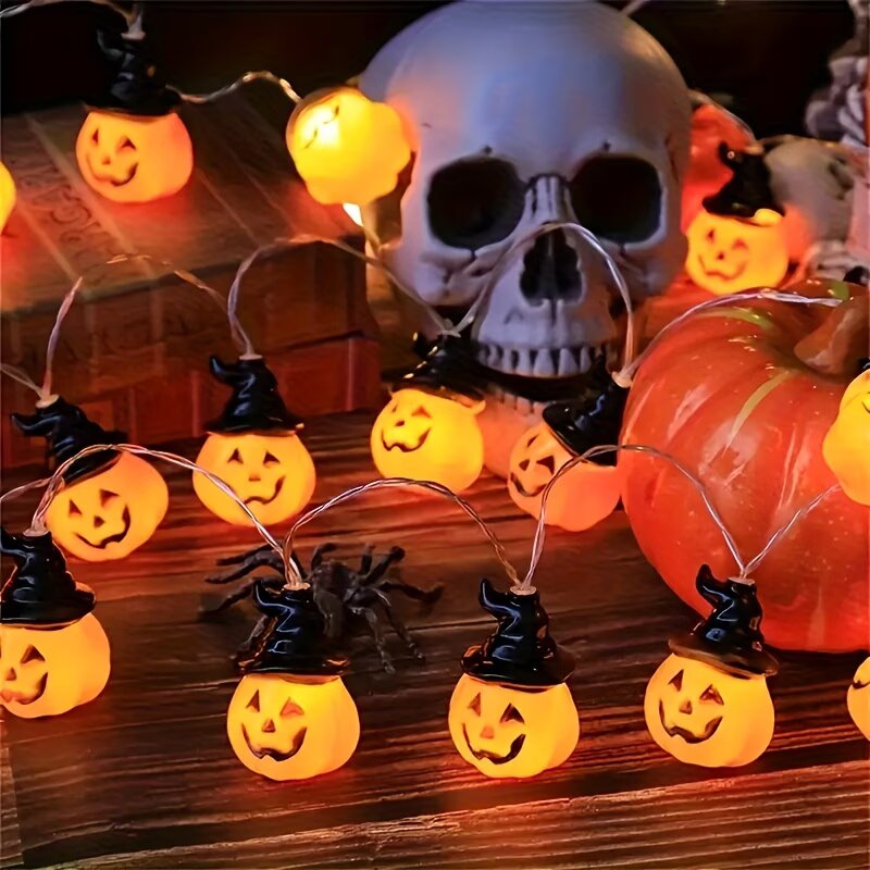Guirlande lumineuse LED citrou - Halloween Led String Lights Orange avis et prix