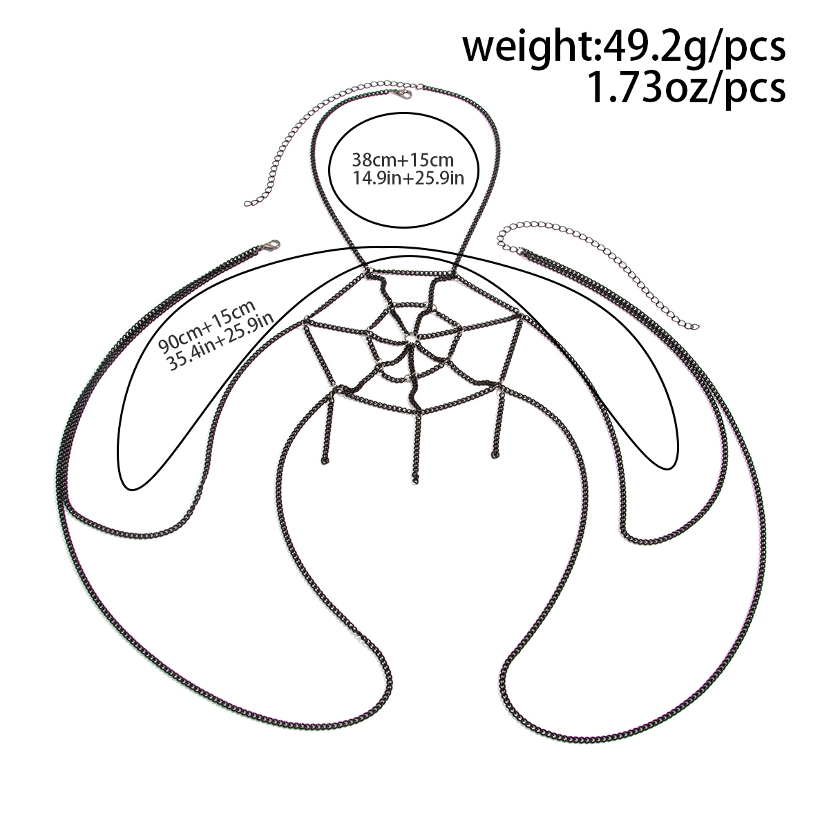 KunJoe Bijoux créatifs sexy en - Spider Web Halloween Decoration avis et prix