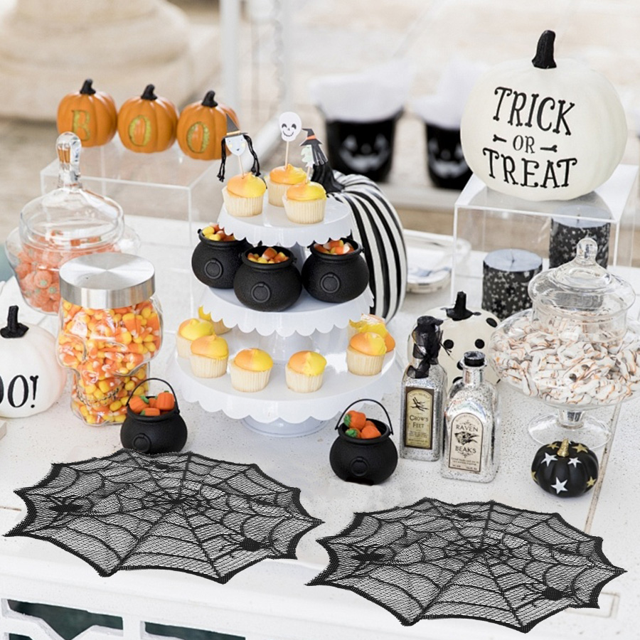 Napperons en toile d'araignée  - Spider Web Halloween Decoration avis et prix