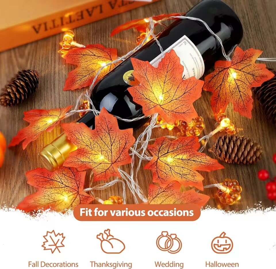 Guirlande lumineuse d'Hallowee - Halloween Led String Lights Orange avis et prix