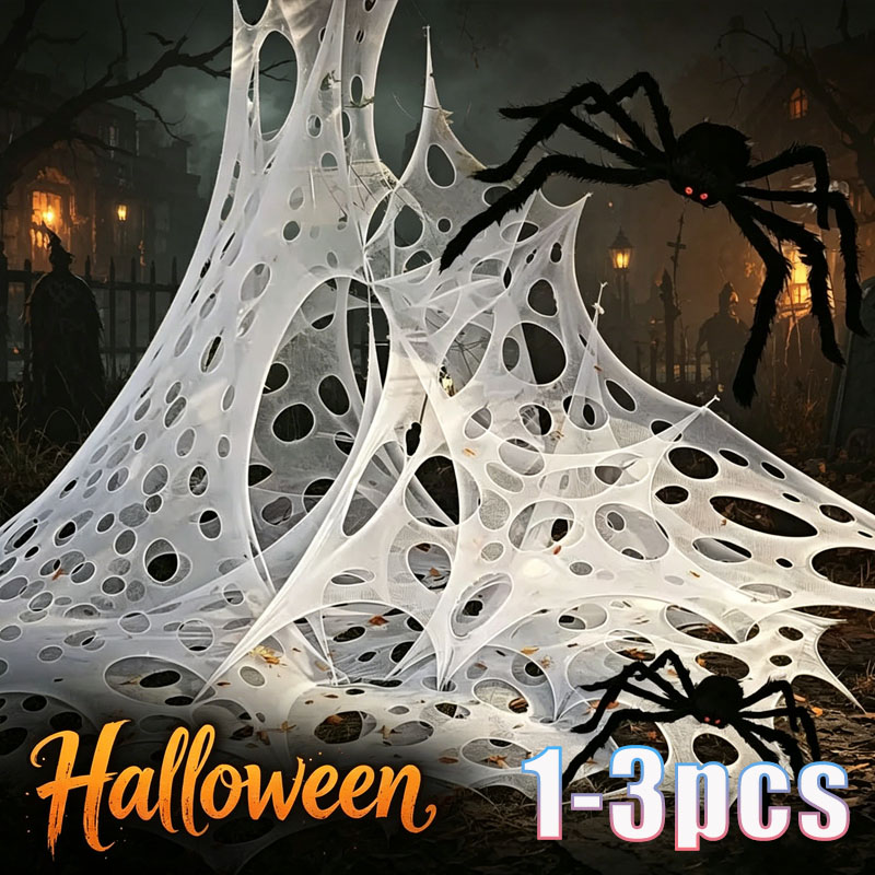 Toile de tissu décorative en f - Spider Web Halloween Decoration avis et prix