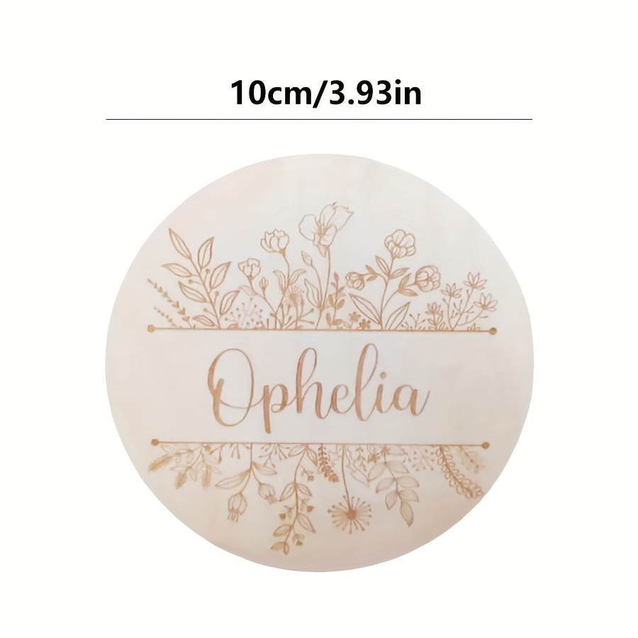 Plaque de nom gravée florale p - Halloween Party Supplies avis et prix