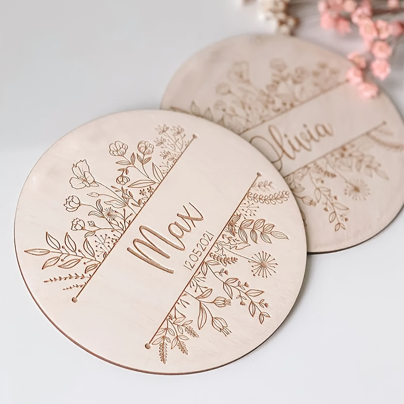 Plaque de nom gravée florale p - Halloween Party Supplies avis et prix