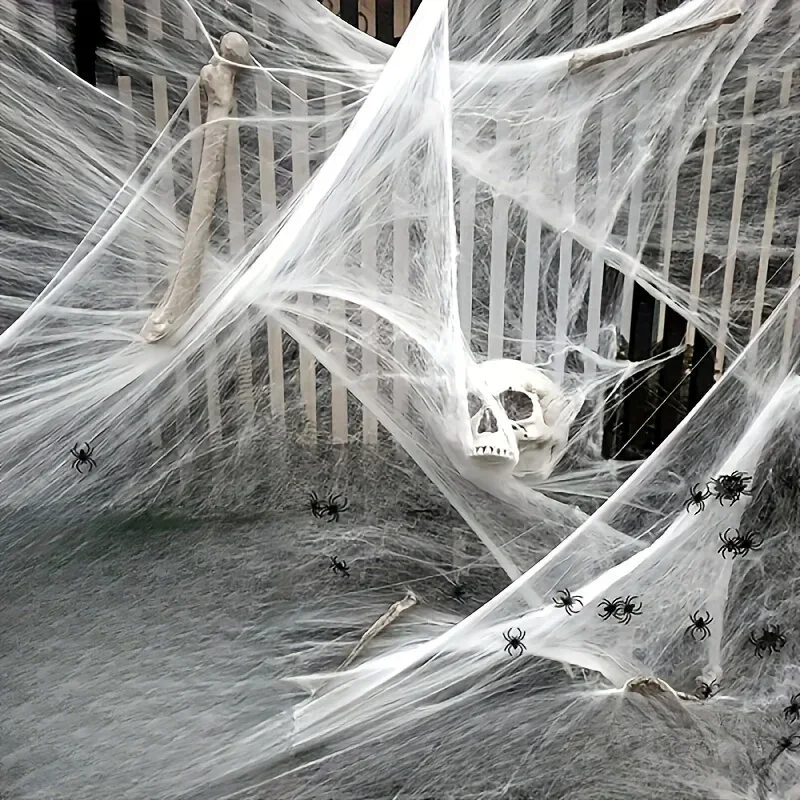 Toiles d'araignées extensibles - Spider Web Halloween Decoration avis et prix