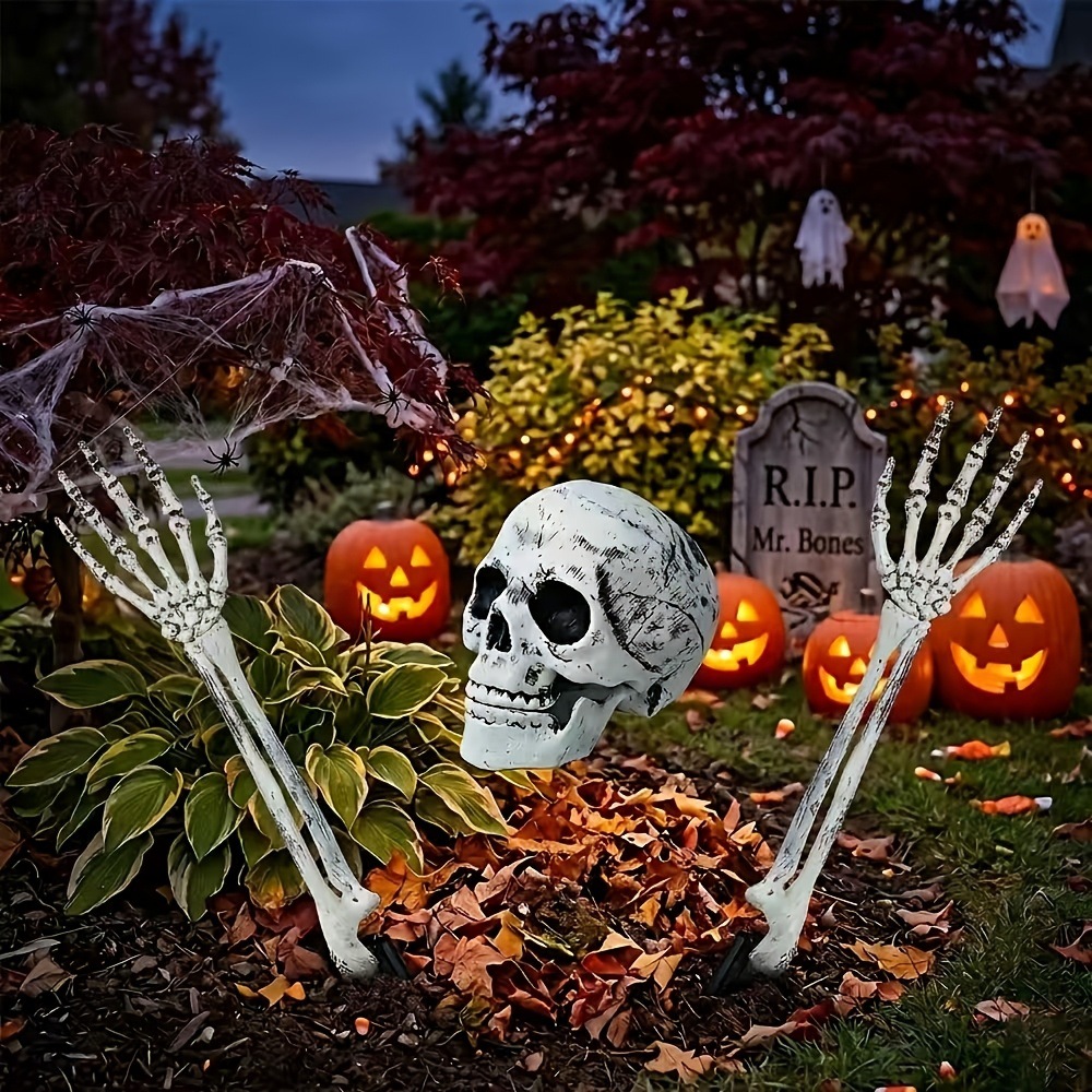 Ensemble de 3 décorations d’Ha - Halloween Skeleton Decoration avis et prix