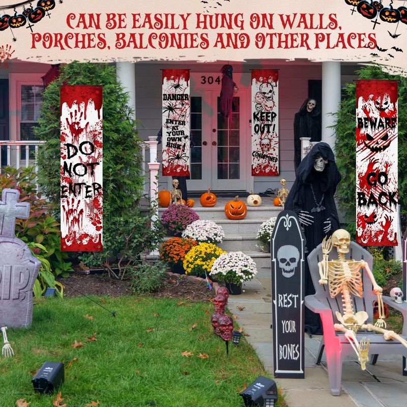 VIKAMA Bannière de Porte d'Hal - Halloween Skeleton Decoration avis et prix