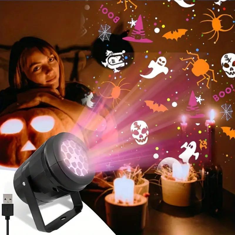 Projecteur LED d'Halloween pou - Halloween Pumpkin Decor Led avis et prix