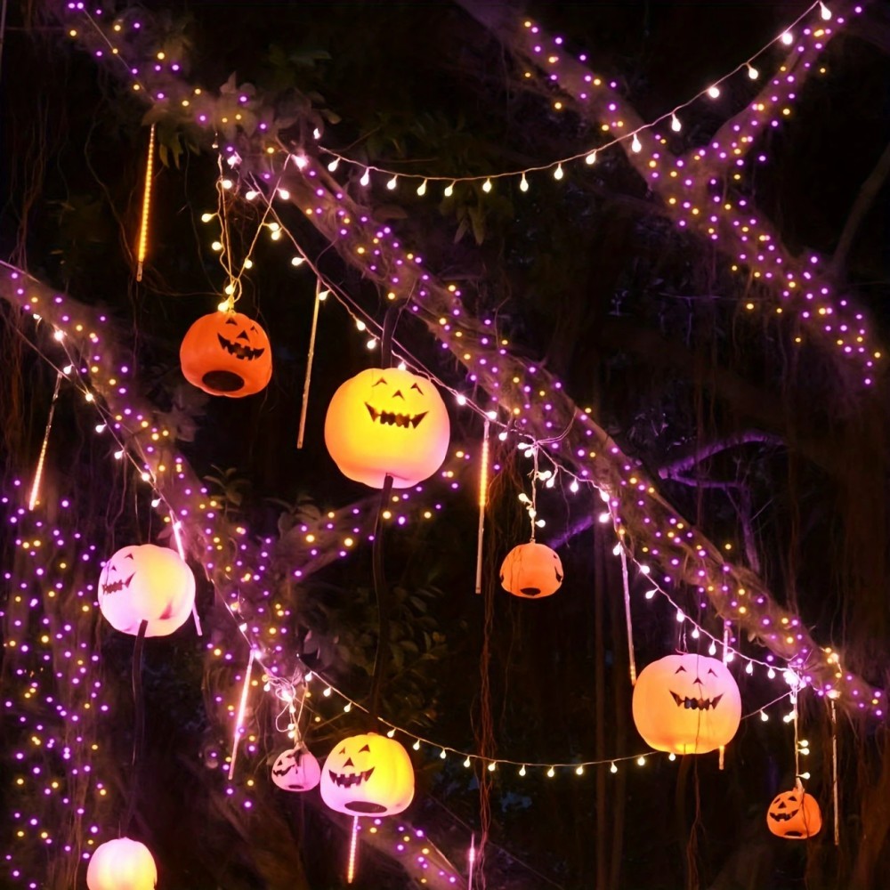 Guirlande lumineuse solaire LE - Halloween Led String Lights Orange avis et prix