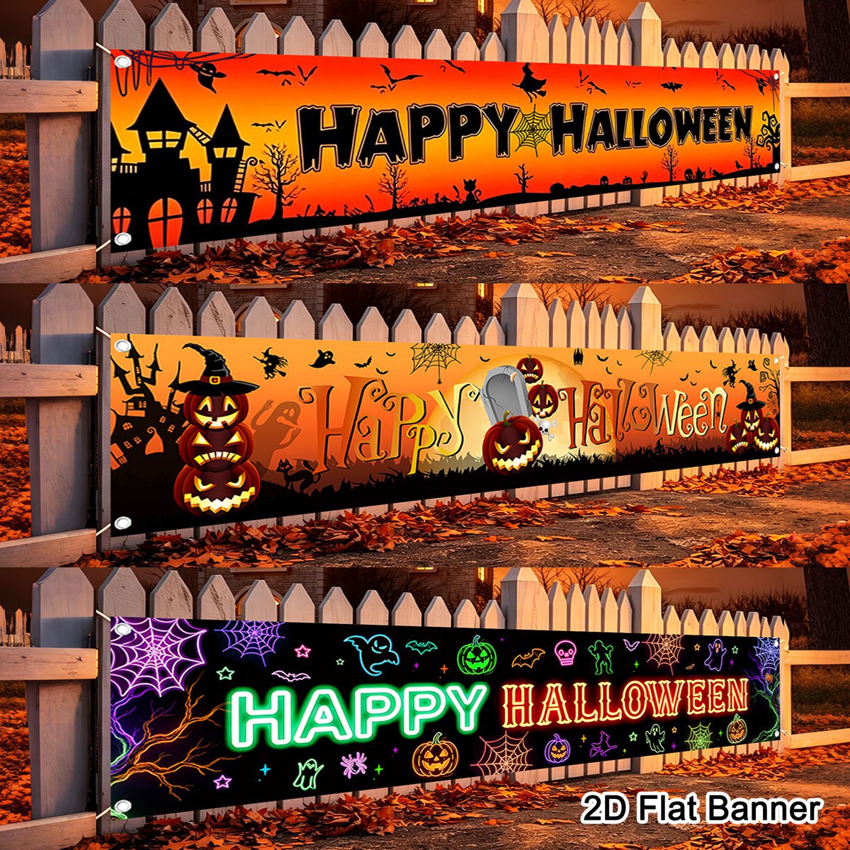 1 bannière Joyeux Halloween mo - Pumpkin Lantern Halloween avis et prix