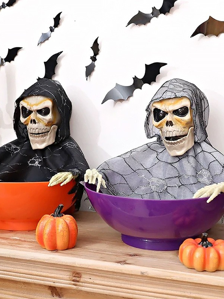 Porte-bonbons Grim Reaper, Déc - Halloween Skeleton Decoration avis et prix