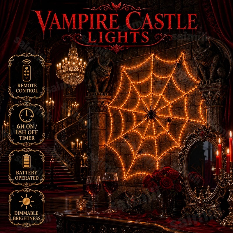Guirlande lumineuse LED en for - Halloween Led String Lights Orange avis et prix