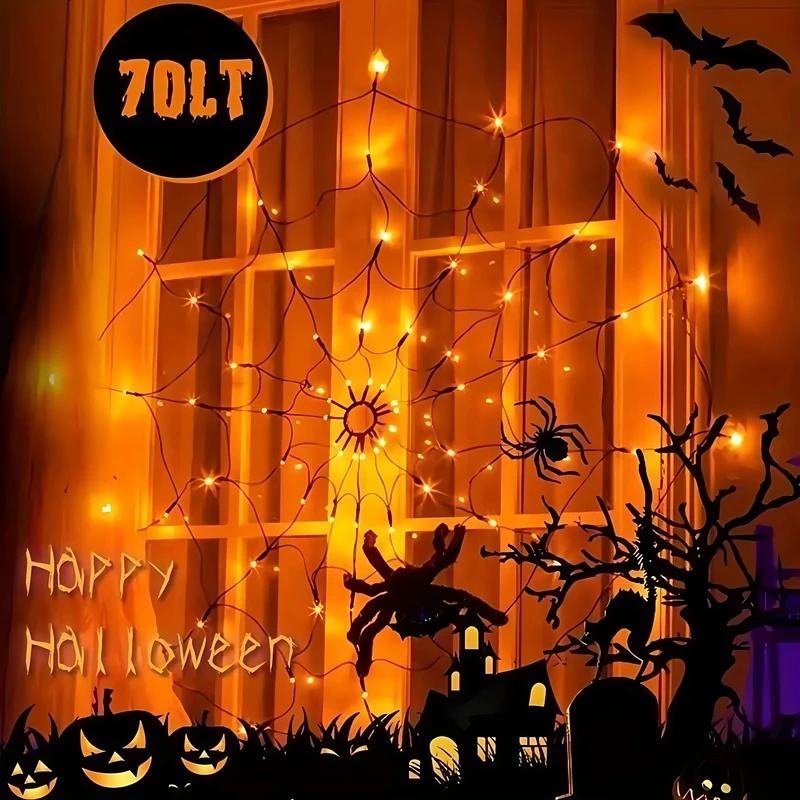 Guirlande lumineuse LED en for - Halloween Led String Lights Orange avis et prix