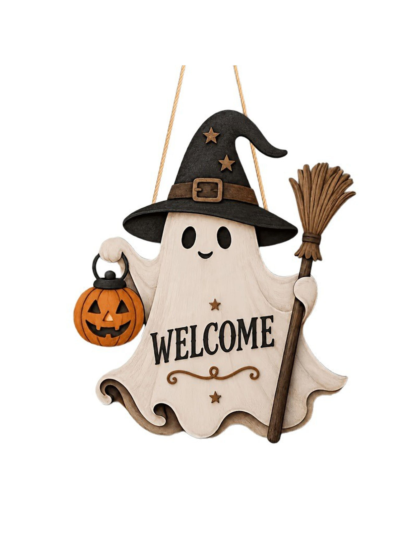 Plaque de porte d'Halloween en - Pumpkin Lantern Halloween avis et prix