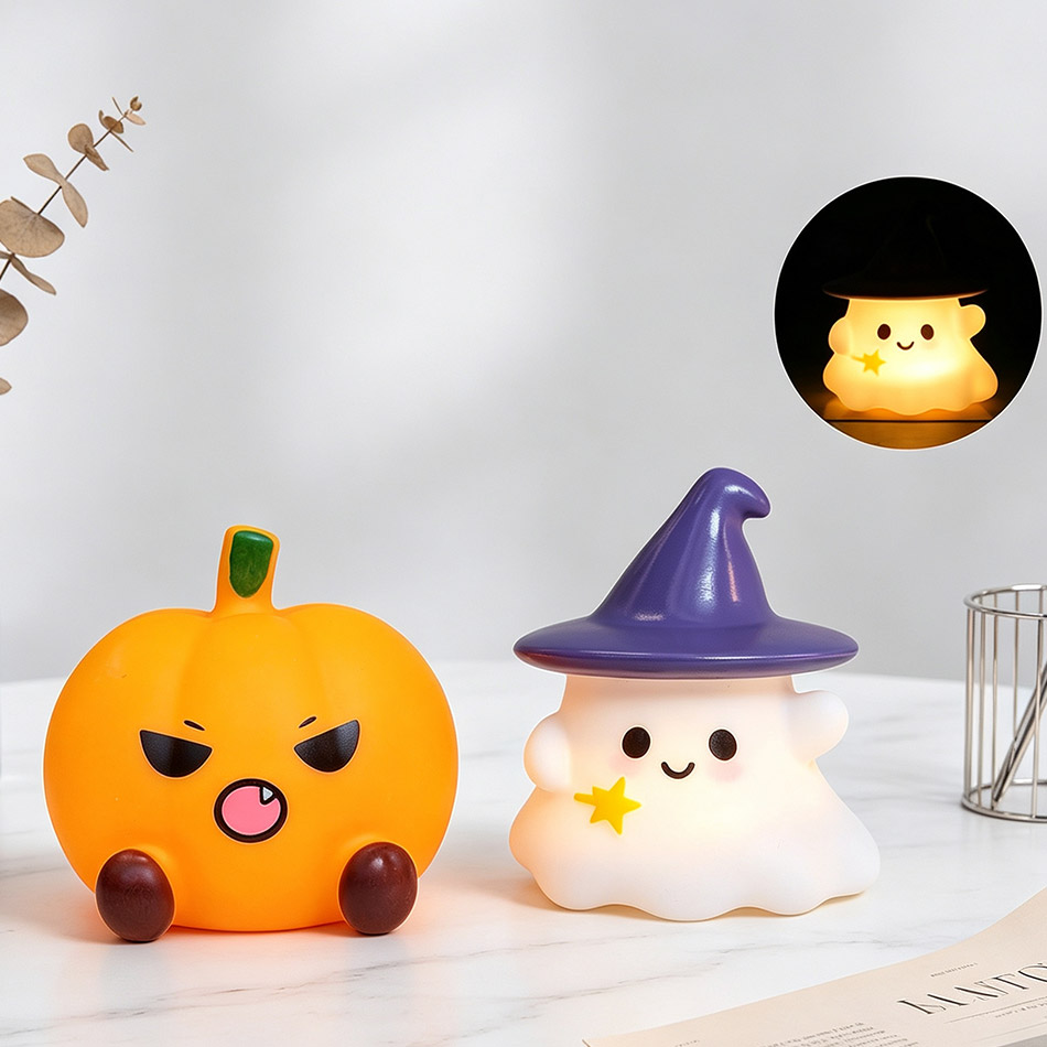 Veilleuse en silicone Kawaii S - Halloween Pumpkin Decor Led avis et prix