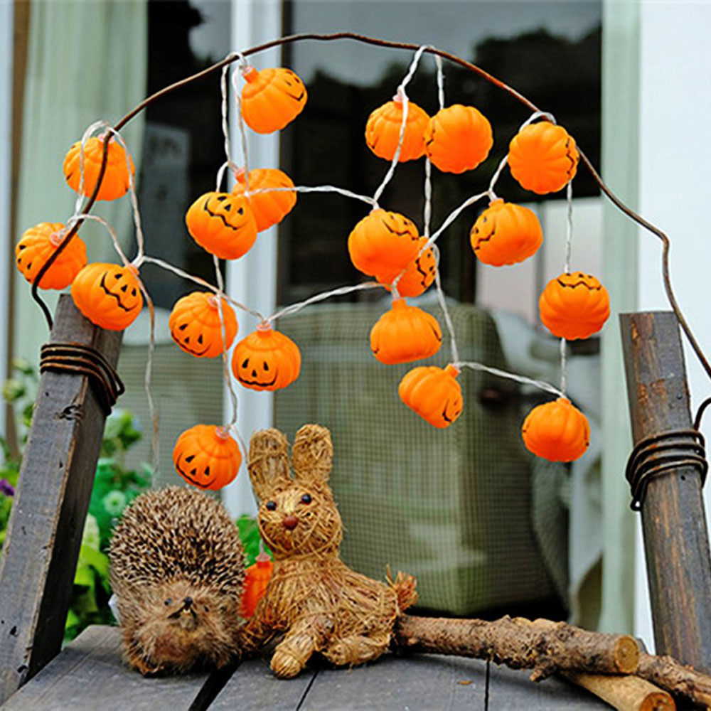 Guirlande lumineuse LED citrou - Halloween Led String Lights Orange avis et prix