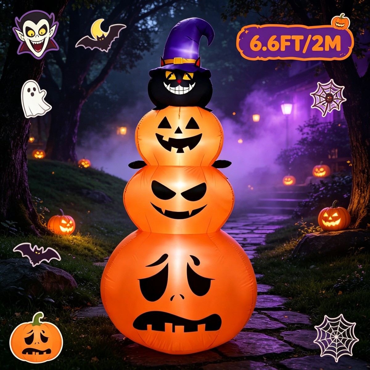 Décorations de fête d'extérieu - Halloween Pumpkin Decor Led avis et prix