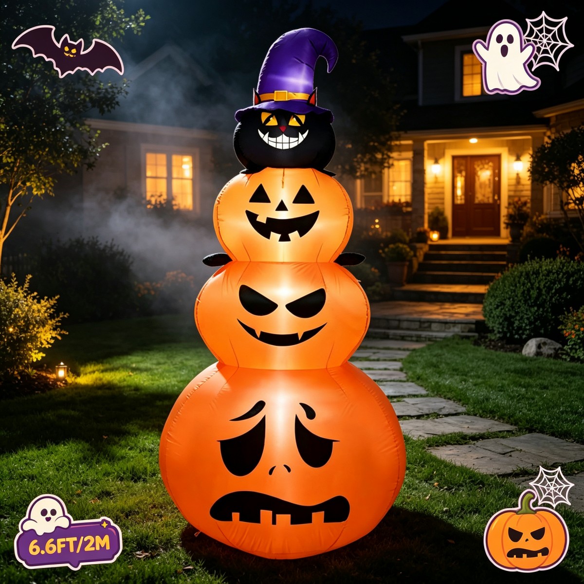 Décorations de fête d'extérieu - Halloween Pumpkin Decor Led avis et prix