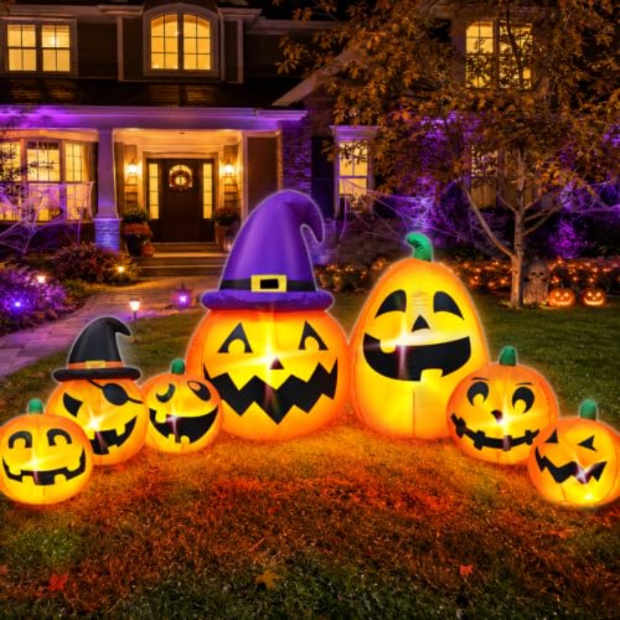 Décoration de citrouille gonfl - Halloween Pumpkin Decor Led avis et prix