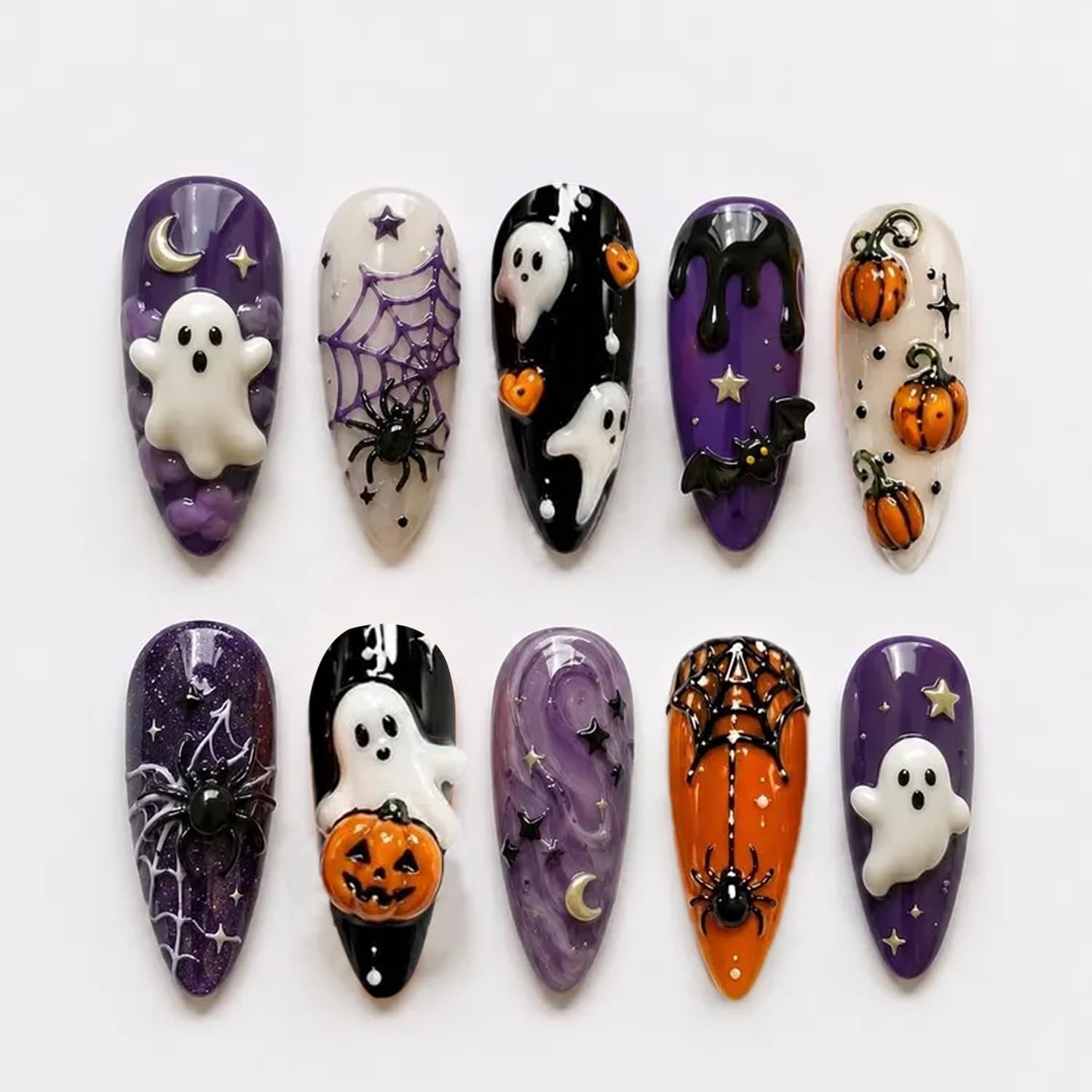 Ongles à coller pour Halloween - Spider Web Halloween Decoration avis et prix