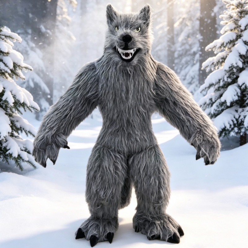 Costume de mascotte de loup gr - Halloween Costume Adult avis et prix