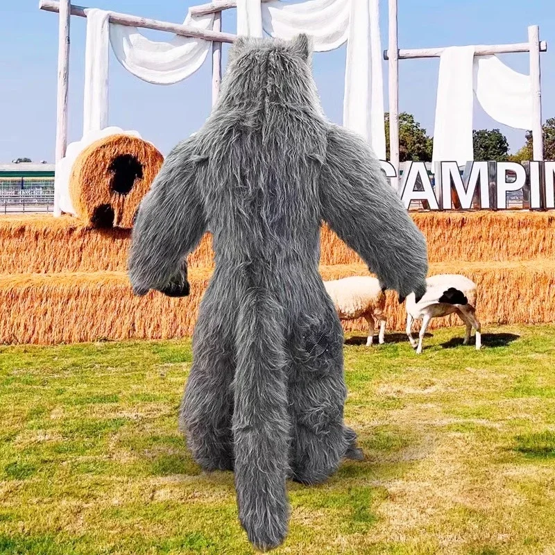 Costume de mascotte de loup gr - Halloween Costume Adult avis et prix