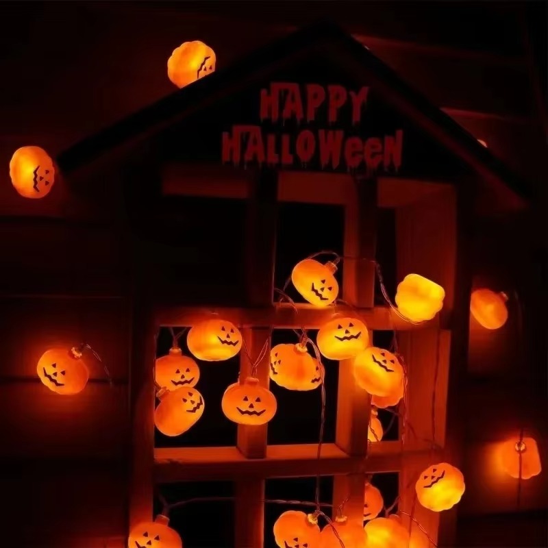 Guirlande lumineuse à LED en f - Halloween Pumpkin Decor Led avis et prix