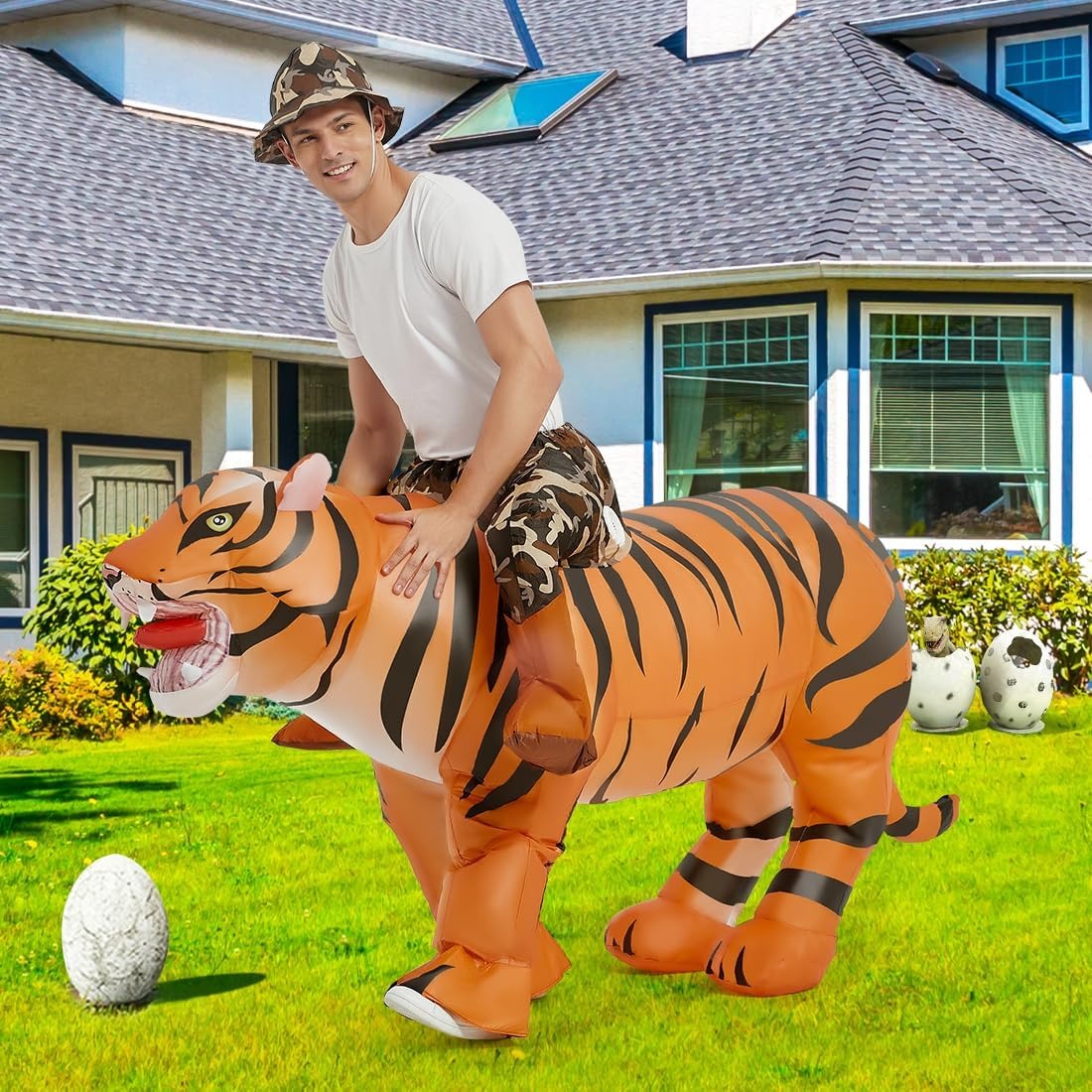 Déguisement de tigre gonflable - Halloween Costume Adult avis et prix
