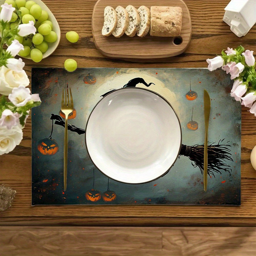 Ensemble de 4 dessous-de-plat  - Pumpkin Lantern Halloween avis et prix
