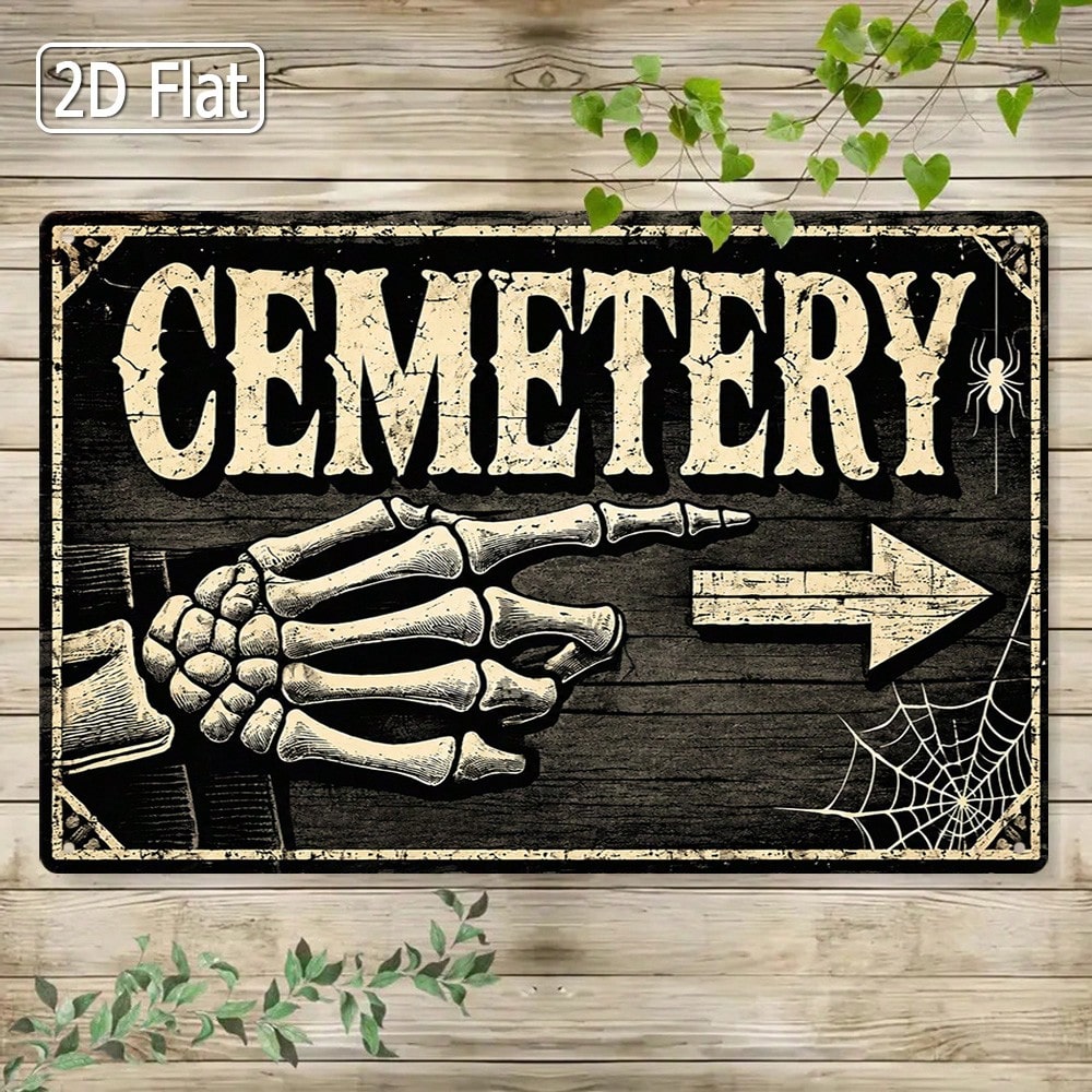 1 panneau en métal plat 2D – p - Halloween Skeleton Decoration avis et prix