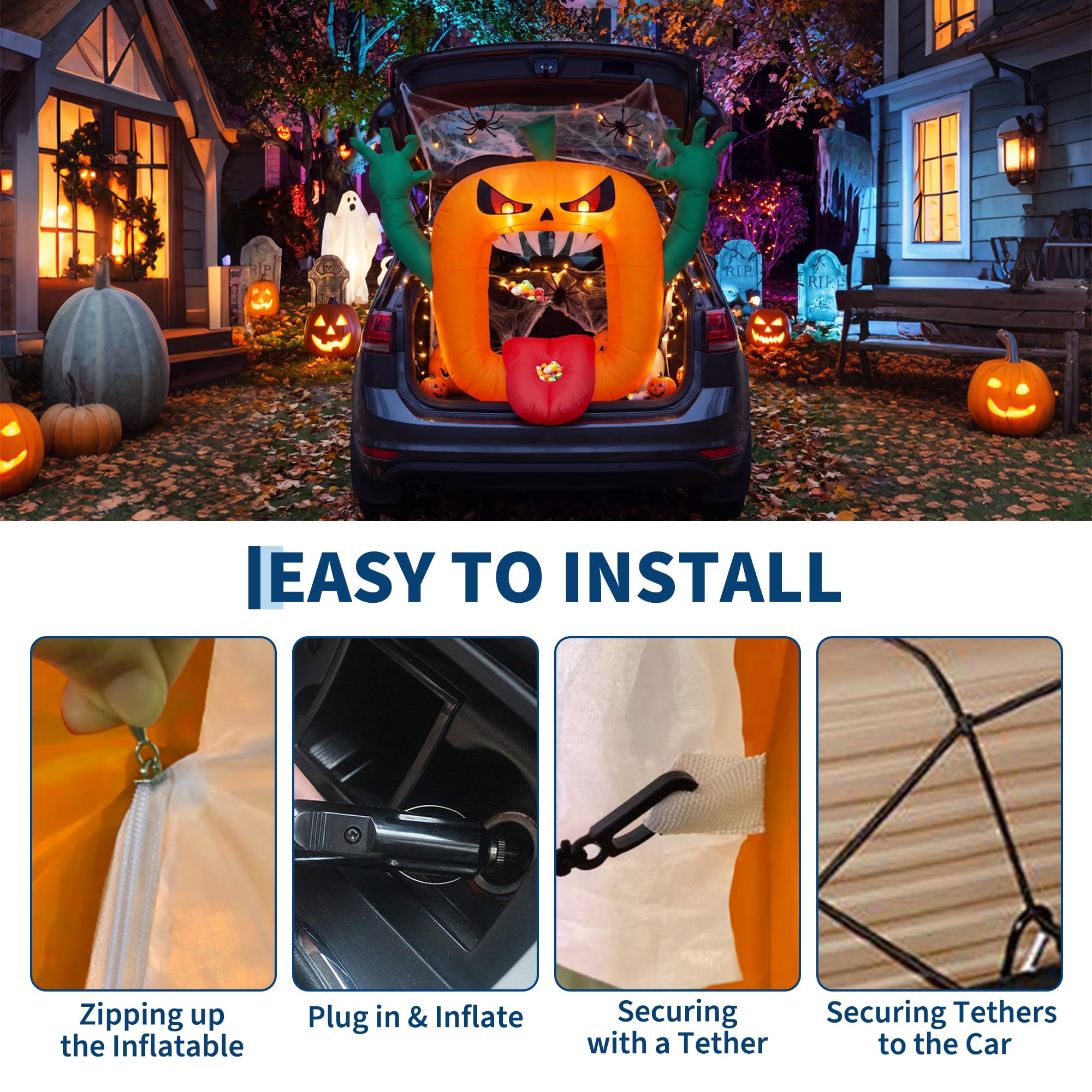 Décoration gonflable d’Hallowe - Halloween Pumpkin Decor Led avis et prix