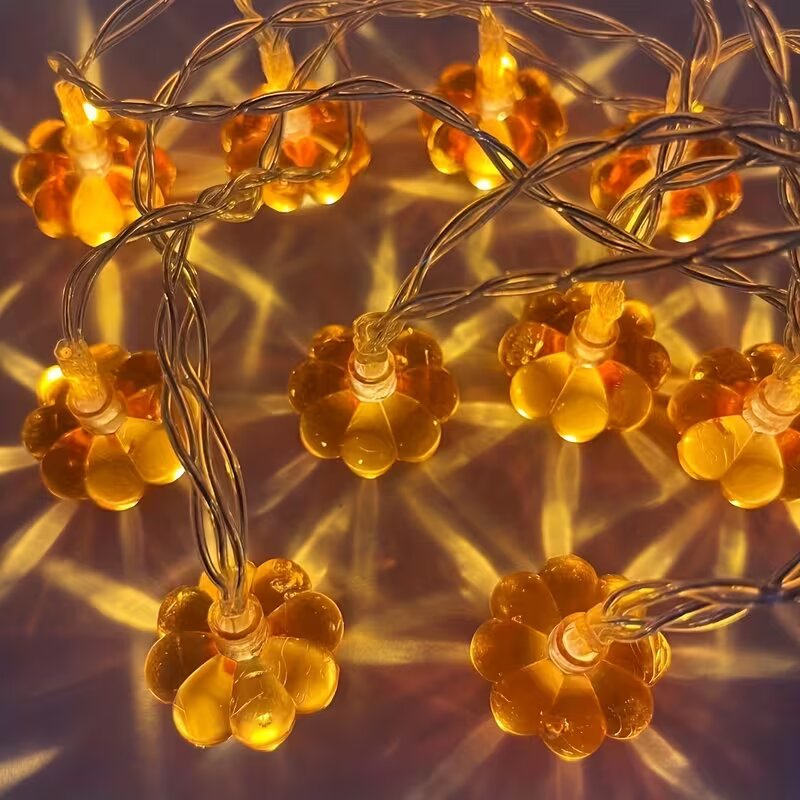 Guirlande lumineuse citrouille - Halloween Led String Lights Orange avis et prix