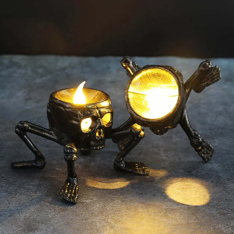 Lanterne à bougie LED Break Th - Halloween Skeleton Decoration avis et prix