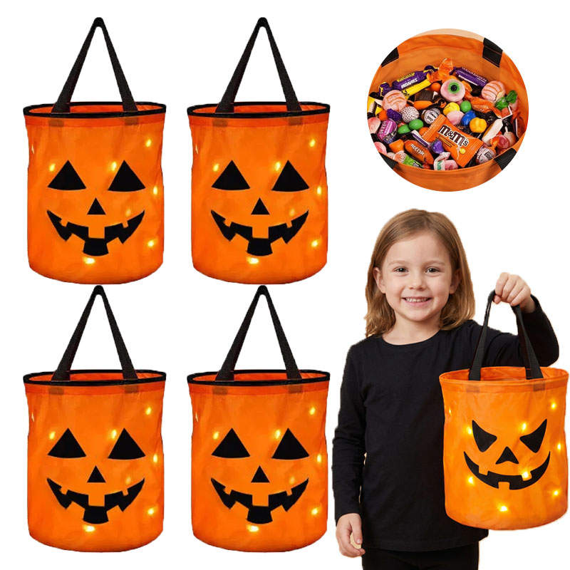 1-10PC Panier de citrouille lu - Halloween Pumpkin Decor Led avis et prix