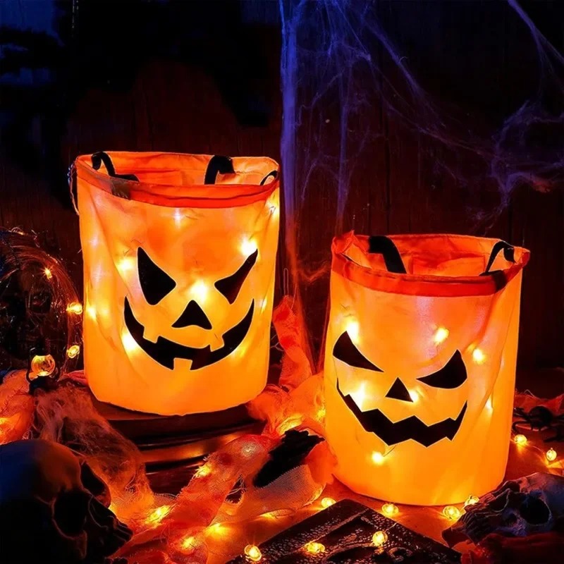 1-10PC Panier de citrouille lu - Halloween Pumpkin Decor Led avis et prix