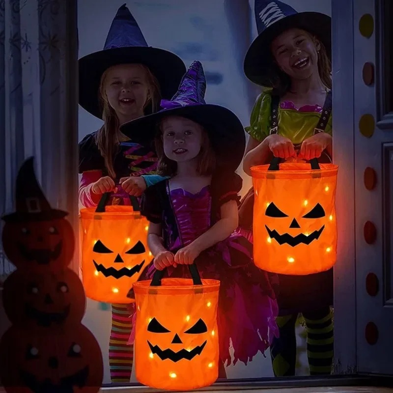 1-10PC Panier de citrouille lu - Halloween Pumpkin Decor Led avis et prix