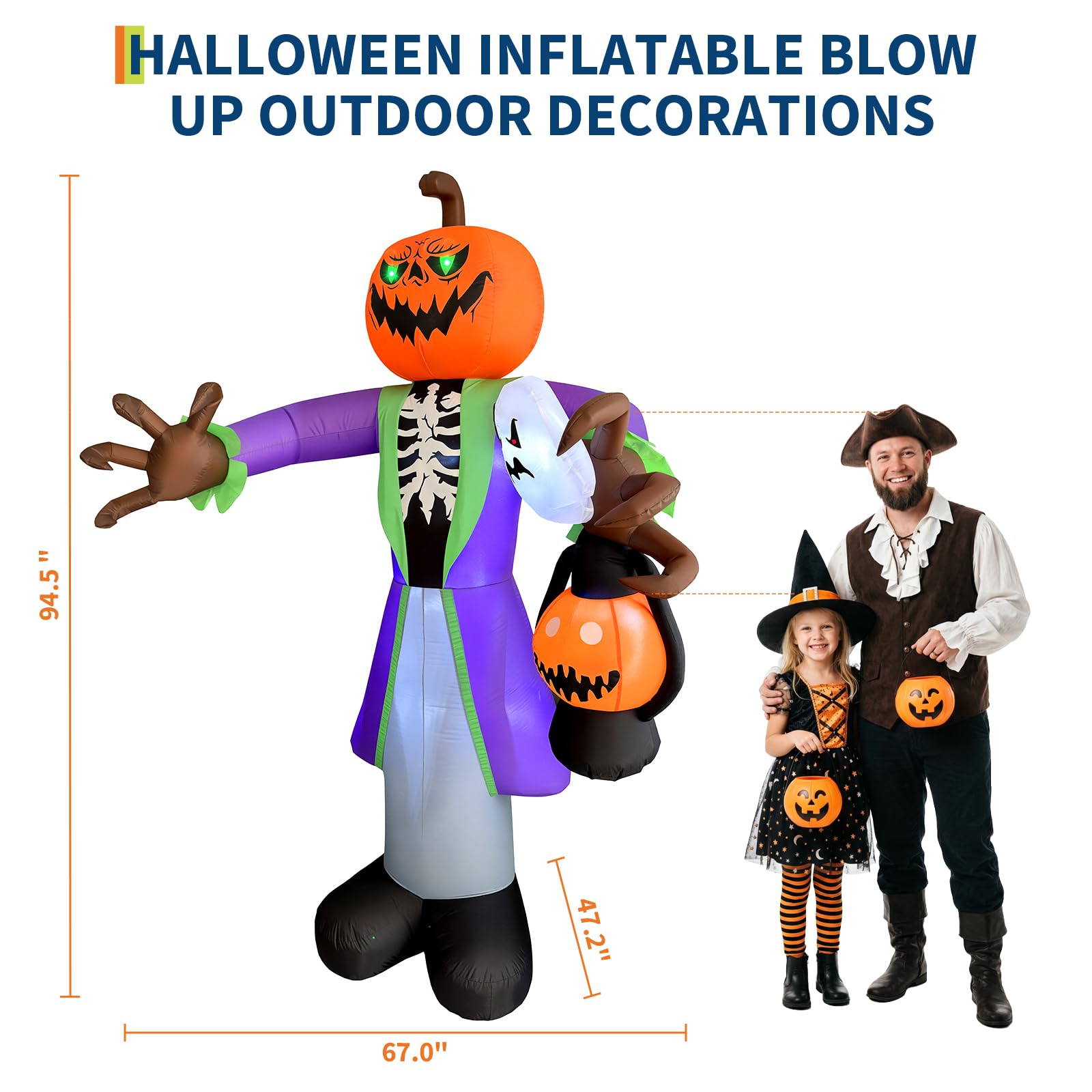 Citrouille gonflable lumineuse - Pumpkin Lantern Halloween avis et prix