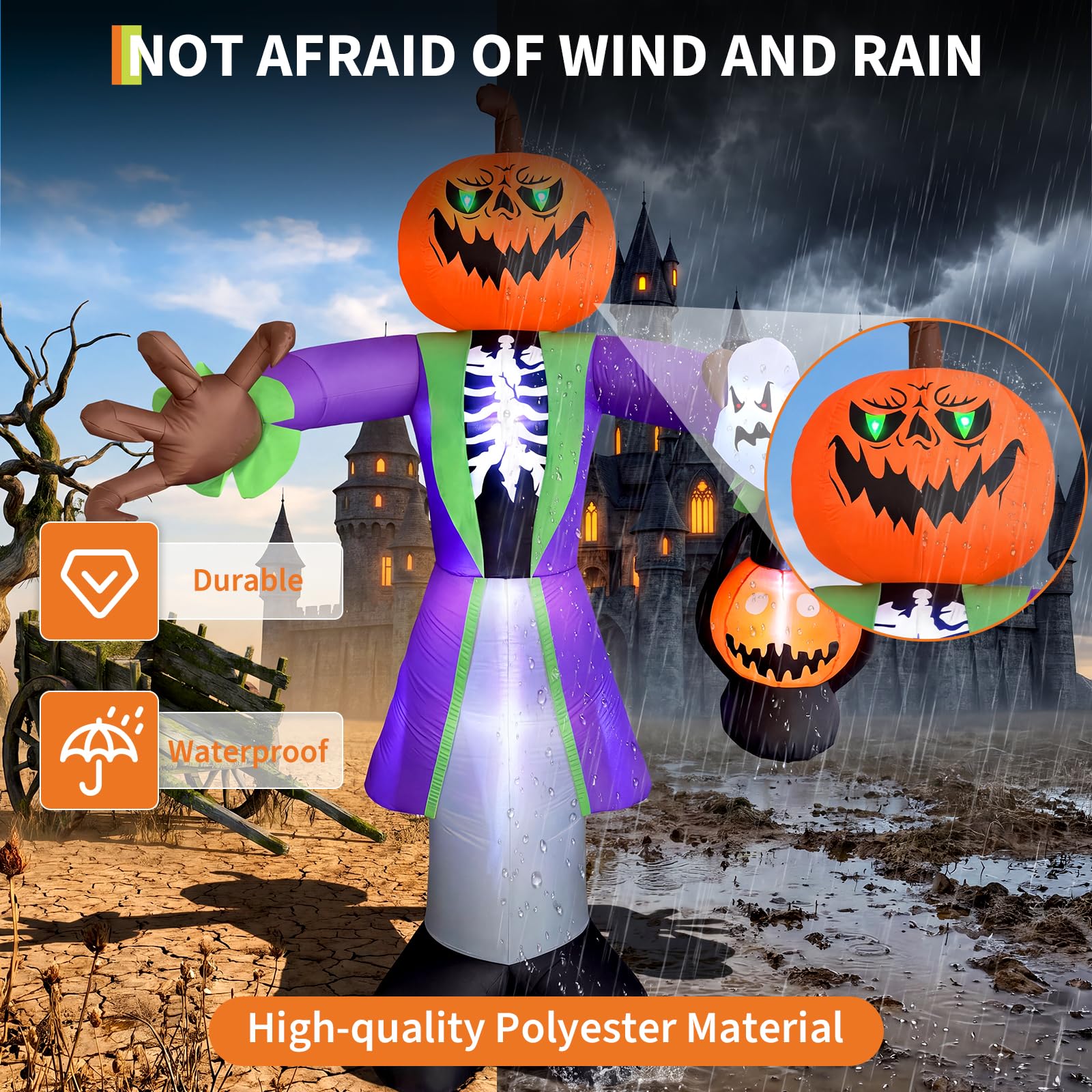 Citrouille gonflable lumineuse - Pumpkin Lantern Halloween avis et prix